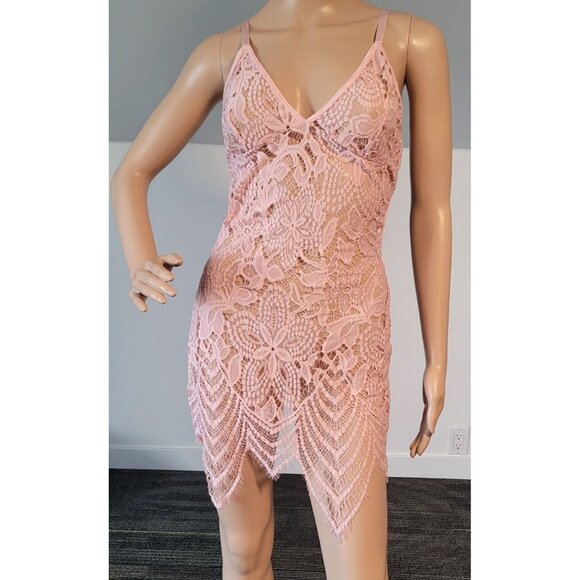 Sexy-Pink-Women-Party-Dress-Babydoll-Teddy-G-String-Clubwear Medium ELE-115948 - Picture 1 of 5